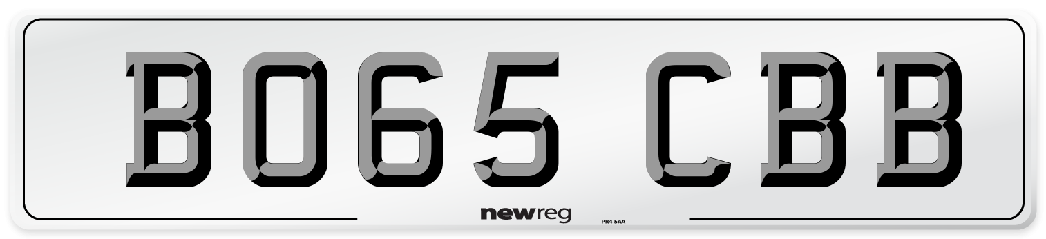 BO65 CBB Number Plate from New Reg